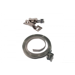 Wormslangklem W4 (9mm) op rol 3m + 8 sluitingen AISI 304...