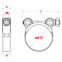 Robust slangklem W1 * Zn   (10st)