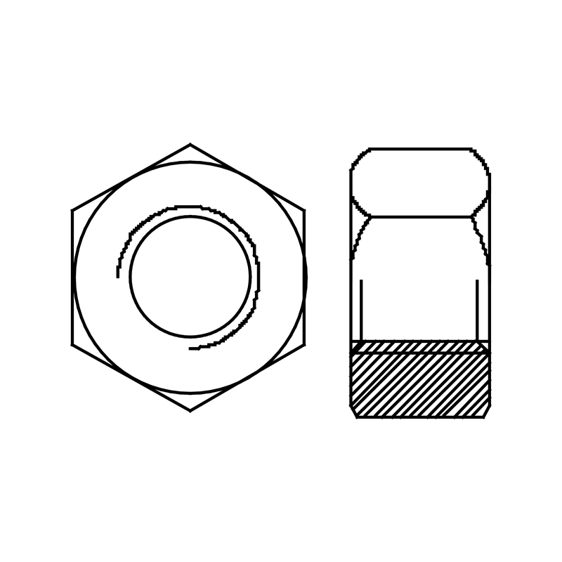 Zeskantmoer PA6 Din 934 M 12   (200st)