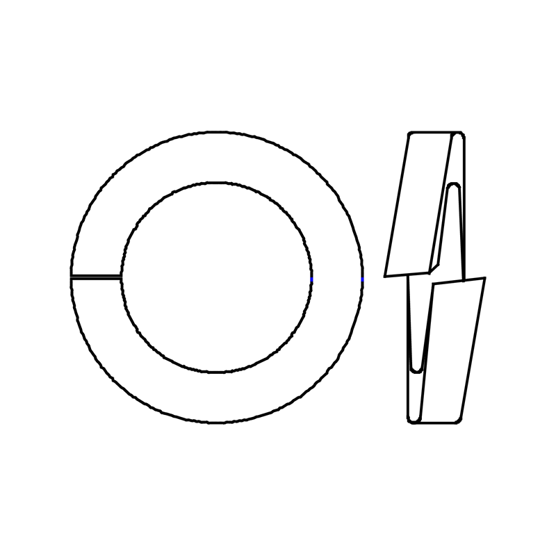 Veerring Din 7980 M  6 Zn   (500st)
