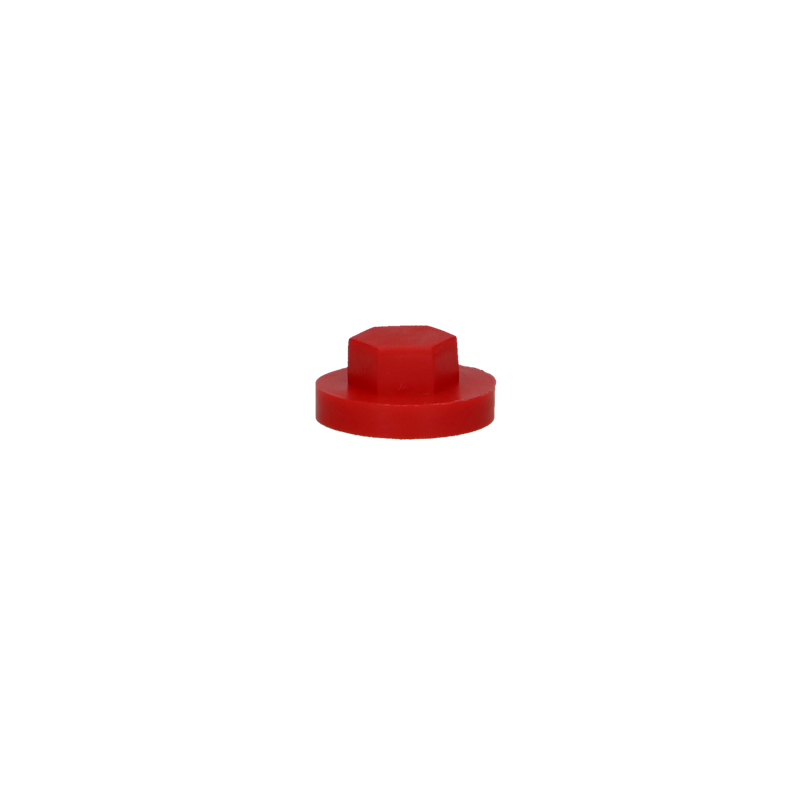 Nylon afdekkap zesk.3-8" (16mm-3000-Vuurrood)...