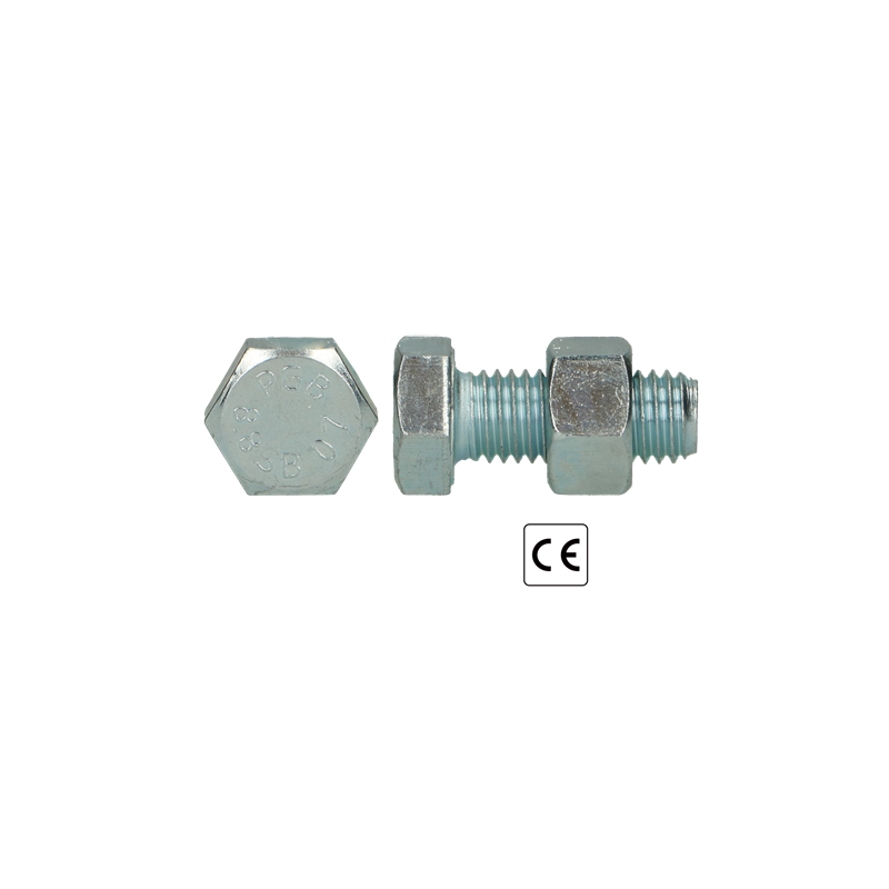 SB-bout CE 8.8 EN15048-1 M 12x45 Zn Set : bout...