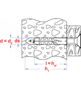 Nylon spreidplug zonder boord  * 10x50   (50 st ) 2