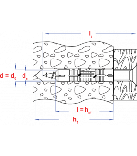 plug nylon grijs+schroef VK *  4,0x 50 nylon plug 6,0x30... 2