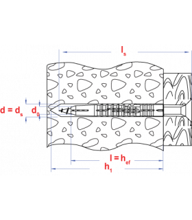 Sterke nylon multifunctionele plug  * 10,00x7 type LP... 2