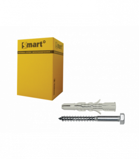 plug nylon grijs+schroef ZSK *  8,0x140 Zn nylon plug...