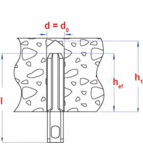 Plafond-anker * 8,00x42 zwart gehard origineel veerstaal... 2