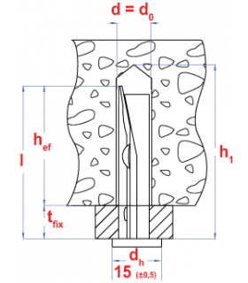 Plafond slaganker * 6,00x65 Zn   (25 st ) 2