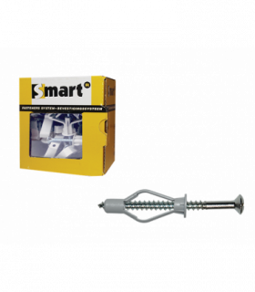 Nylon lichte hollewandplug + schroefhaak *  8x 40   (25 st )