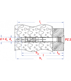 Nagelplug met verzonken boord * 10x160 in gesloten   (50... 2