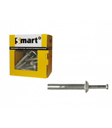 Inslagnagel Zamak * 6,00x65 Zn met verzinkte nagel  (25 st )