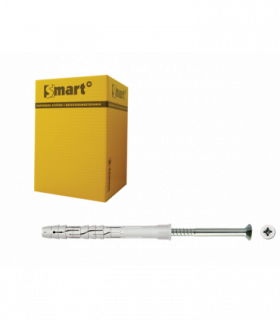 Raamplug met schroef vzk pozidriv * 10,00x140 Zn geharde...