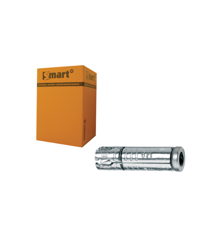 Metalen keilbouthuls  * M  6x40 Zn (10) type H - ETA optie 8   (50 st )