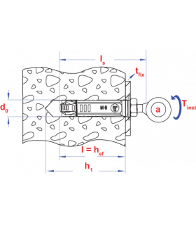 Keilbouthuls PFG met oog - EBF M 12x80,00x140 Zn    (5 st ) 2