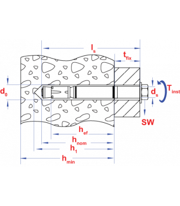 zwaarlastanker zeskantkop M 16x180 A4 type SZ-S - ETA optie 1 - boordiam/ tfix: (24/50)  (10 st )