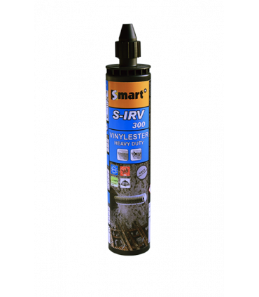 Chemische anker  vinylester S-IRV 410ml Styreen vrij - inclusief 2 mixers ETA Optie 1 voor gescheurd beton (1 st )
