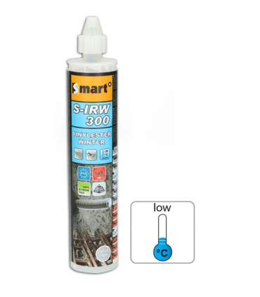 Chemisch anker  vinylester S-IRW 300 Winter formule - Styreen vrij - inclusief 2 mixers ETA Optie 1 voor gescheurd beton (1 st )