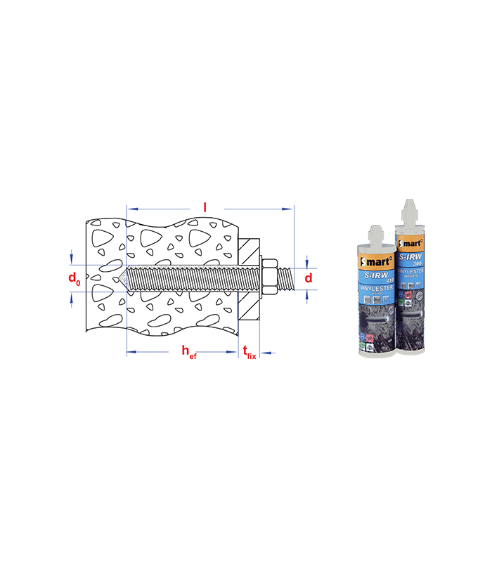 Chemisch anker  vinylester S-IRW 300 Winter...