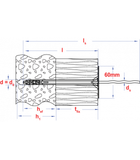 Isolatieplug+slagspouwanker *  8x 135x220 N/Zn   (250 st ) 2