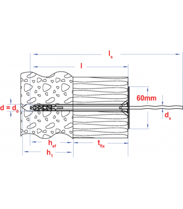 Isolatieplug+slagspouwanker * 10x 260x360 N/Zn   (200 st )