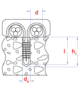 Nylon plugclip dubbel 20-25 wit voor flexibel en ronde... 2