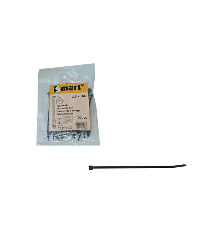 Installatiekabelband * 9,0x360 PA12 zwart  (100...