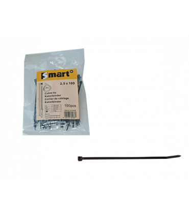 Installatiekabelband * 9,0x360 PA12 zwart  (100 st )