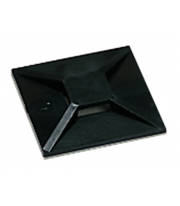 Plakzadel vrknt vr kabelbinder 19x19 naturel   (100 st )