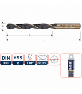 ROTEC HSS Spiraalboor DIN 338N Precise 11,7 mm per 5
