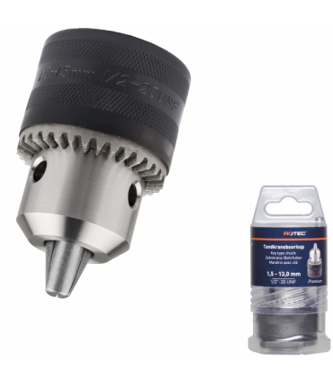 Rotec Tandkransboorkop Premium 1,5 - 13 mm/ 1/2-20 UNF per 1
