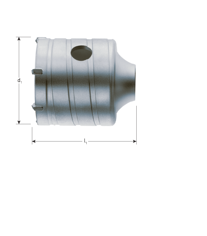 Hamerkroonboor M16 opname  50,0x50 mm per 1