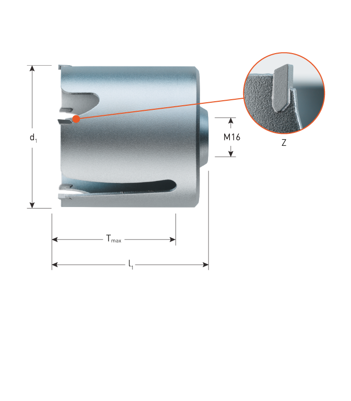 HM-Multifunctionele gatzaag UNIcut  65,0 mm per 0