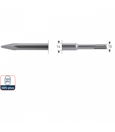 SDS+ Punt-beitel  250 mm per 1
