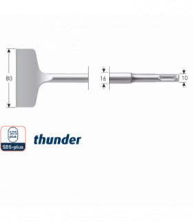 SDS+ Spadebeitel Thunder                80x180 mm per 1