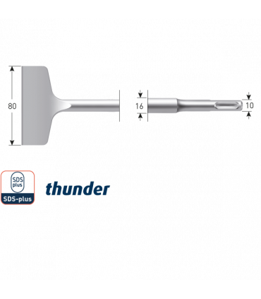 SDS+ Spadebeitel Thunder                80x180 mm per 1