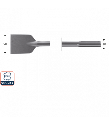 SDS-MAX Asfaltbeitel   90x400 mm per 1