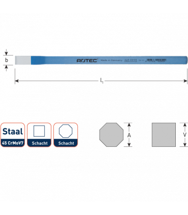 Elektriciensbeitel  10x200 mm per 1