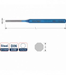 Pendrijver DIN 6450  7x10x150 mm per 1