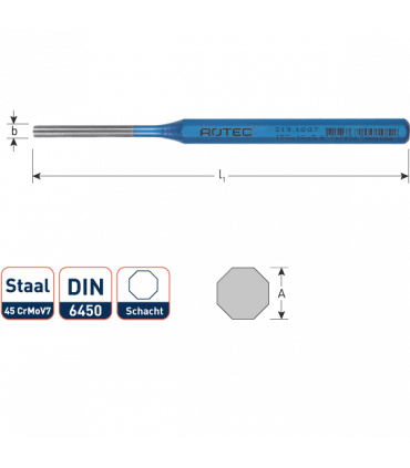 Pendrijver DIN 6450  8x150 mm per 1