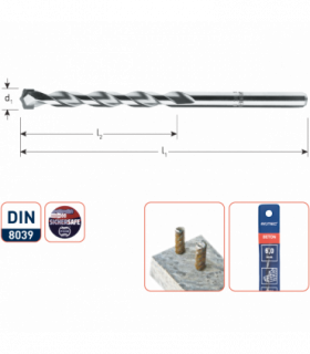 Super-betonboor  12,0x500/600 mm per 0