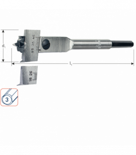 Verstelbare Speedboor 70-110mm per 0