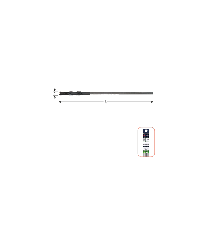 HSS Bekistingsboor  8,0x800 mm per 0