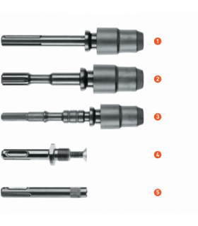 Adapter Steekas naar SDS+ per 0 2