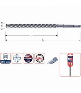 Hamerboor SDS+ 4-snijder  7,0x100/160 mm per 0 2