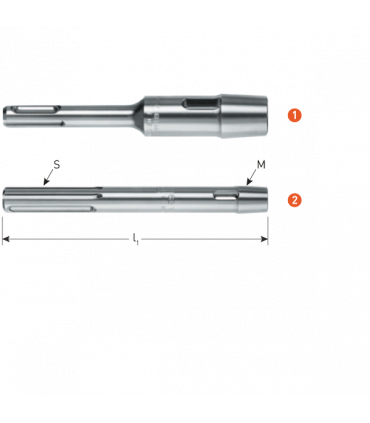 Adapter SDS-Max  180 mm per 0