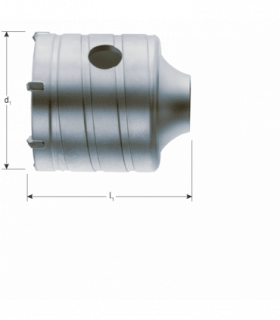Hamerkroonboor M16 opname  80,0x50 mm per 1 2
