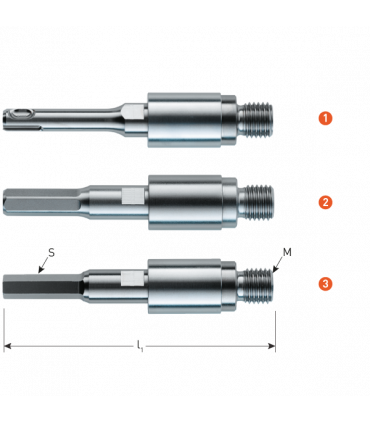 Adapter PROTect SDS Plus - M16       370 mm per 0