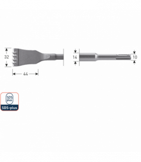 SDS+ HM-Tandbeitel    32x125 mm per 1 2