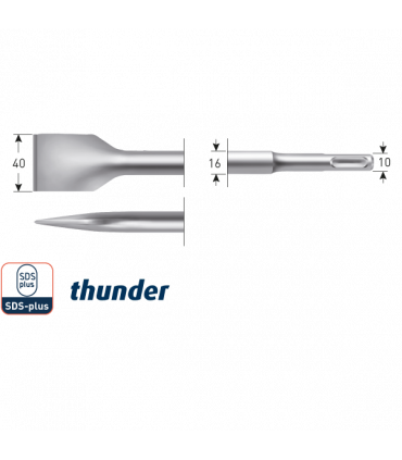 SDS+ Spadebeitel Thunder                40x250 mm per 1