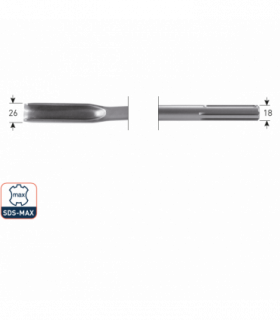 SDS-MAX Gutsbeitel     26x300 mm per 1 2